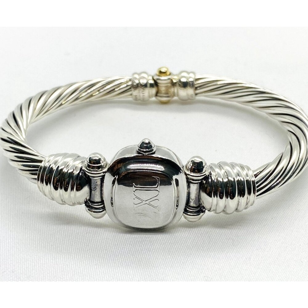 David Yurman Hinge Watch Case Bangle Bracelet 925 585 14k 2XLarge